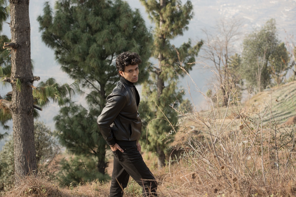 Chris Black Leather Bomber Jacket